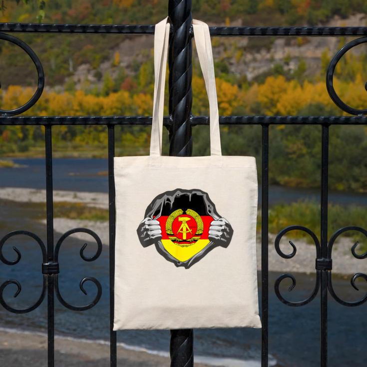 Nostalgia Chest Flag GDR Canvas Tote Bag