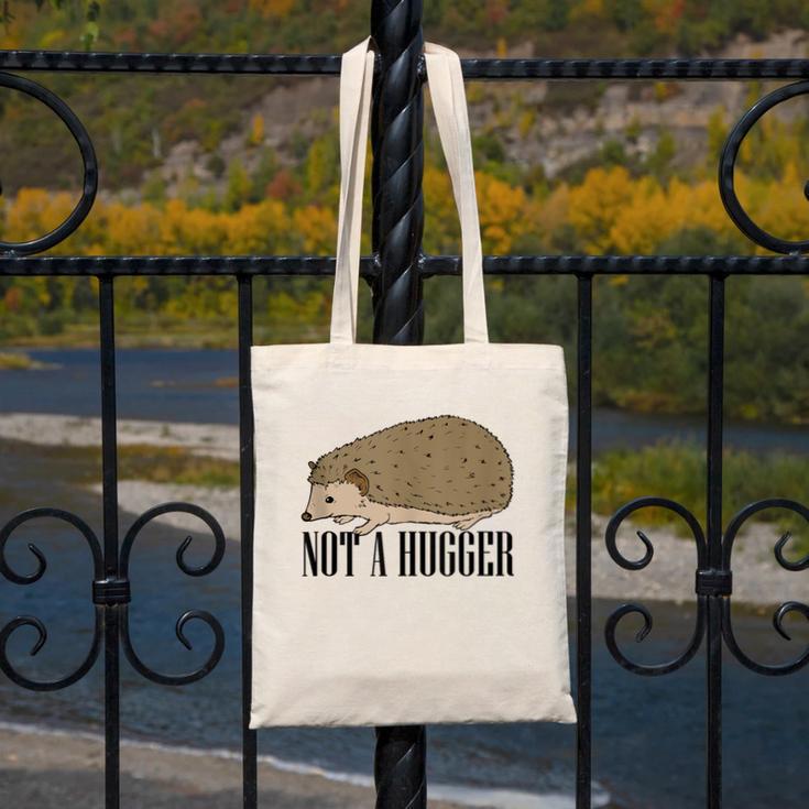 Not A Hugger Hedgehog Introvert Sarcasm Antisocial Canvas Tote Bag Not A Hugger Hedgehog Introvert Sarcasm Antisocial Canvas Tote Bag
