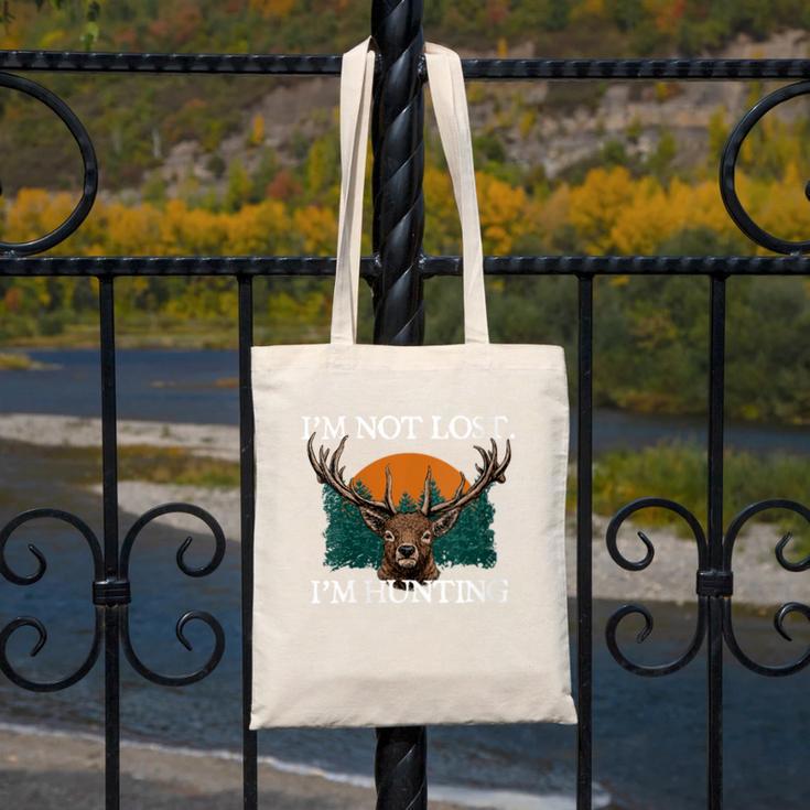 Im Not Lost Im Hunting Introvert Hunter Antisocial Canvas Tote Bag