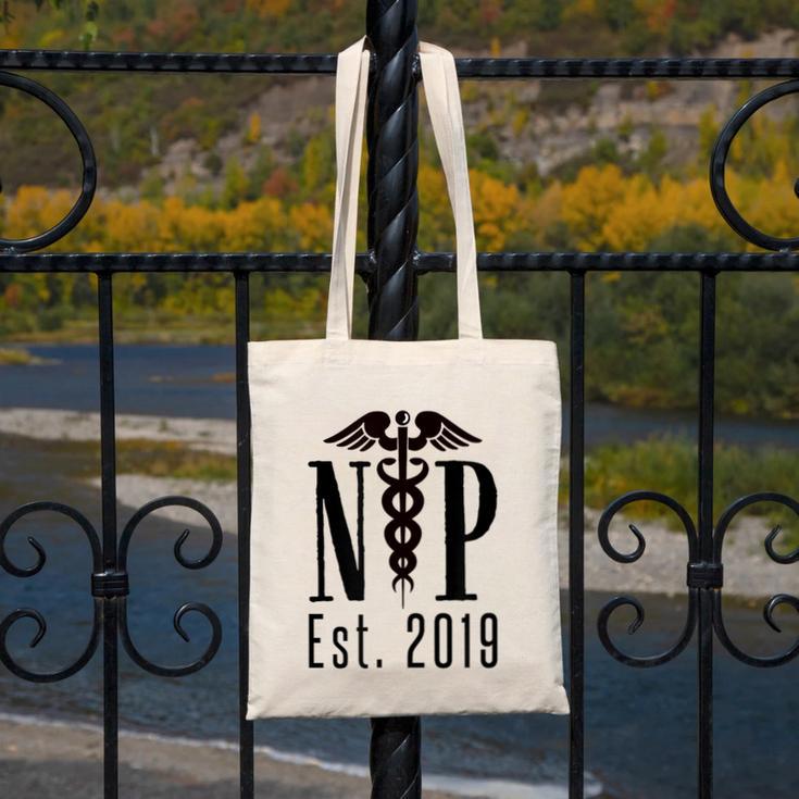 Nurse Practitioner Graduation NP Est 2019 Shirt Canvas Tote Bag