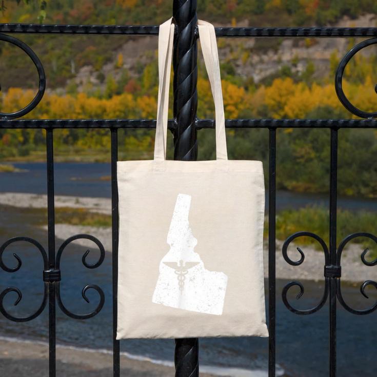 ON NurseShirt Nurse Graduation Idaho Canvas Tote Bag