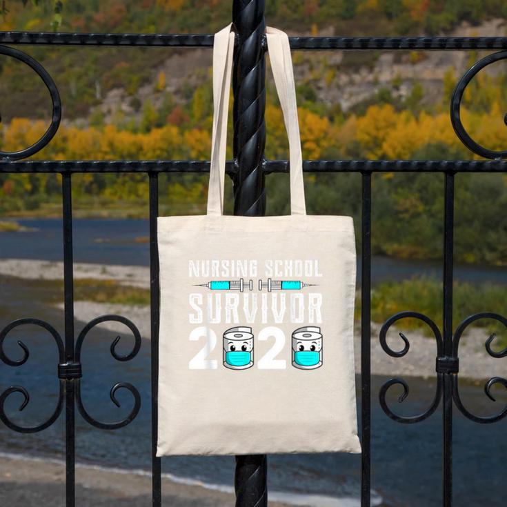 Nursing School Survivor Graduation Nurse RN 2020 Friend Canvas Tote Bag
