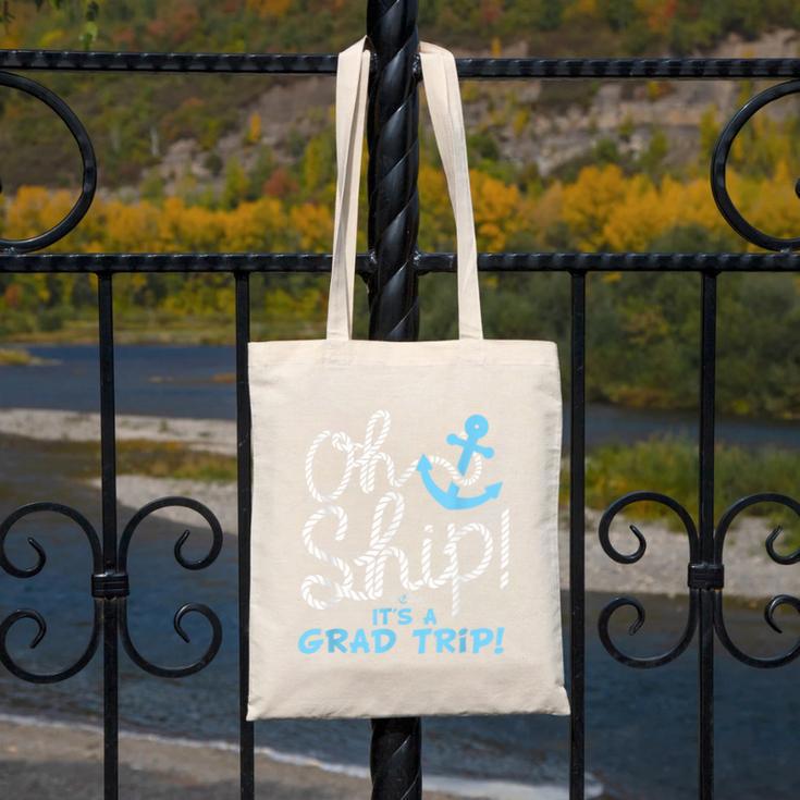 Oh Ship It's a Grad Trip Cruise Graduation T-Shirt T-Shirt Canvas Tote Bag