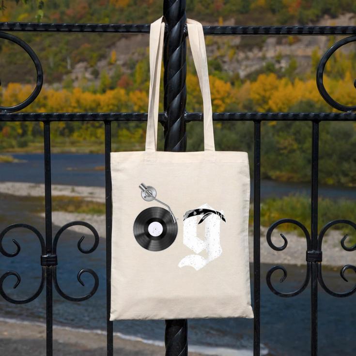 Old School Dad OG Hip Hop Head Vinyl Retro 80s90s Nostalgia Canvas Tote Bag
