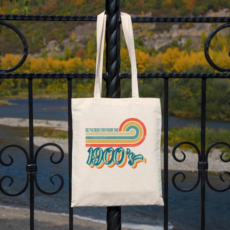 BE PATIENT I'M FROM THE 1900s RETRO SUNSET VINTAGE 90s Canvas Tote Bag