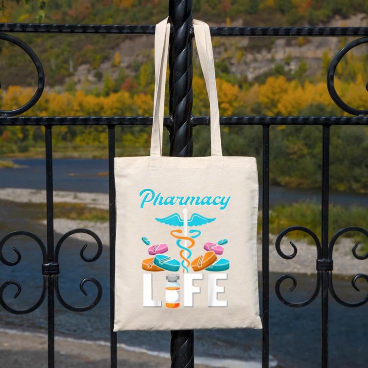 Pharmacy Life Pharmacist Chemist Student PharmD Graduation Canvas Tote Bag