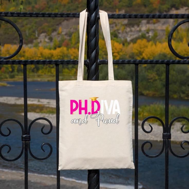 PhDiva Graduation Doctorate Student Graduate Canvas Tote Bag