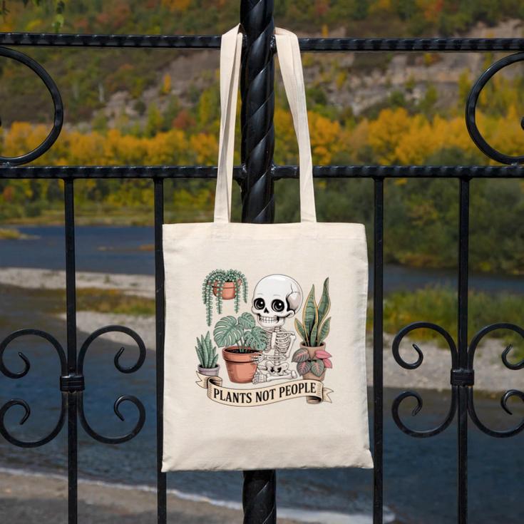 Plant Introvert Gardener Houseplant Botanical Women Men Kids Canvas Tote Bag