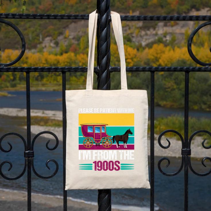 Please Be Patient With Me I'm From The 1900s Cool Dad Premium Canvas Tote Bag
