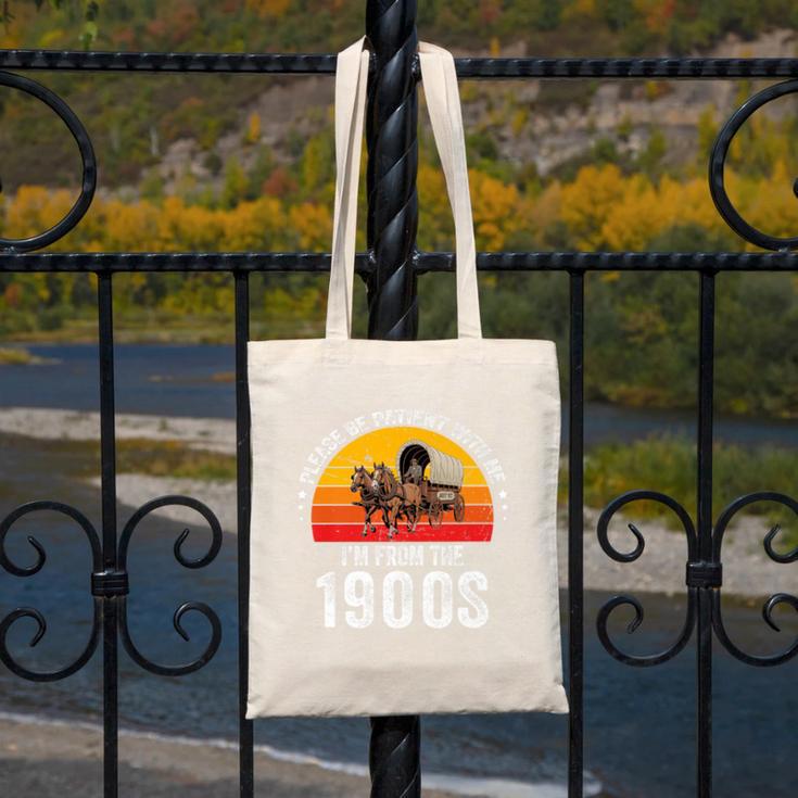 Please Be Patient With Me I'm From The 1900s Premium Canvas Tote Bag Please Be Patient With Me I'm From The 1900s Premium Canvas Tote Bag