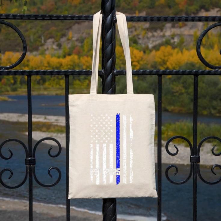 Police Graduation Est 2025 Back Print Police Academy Vintage Canvas Tote Bag