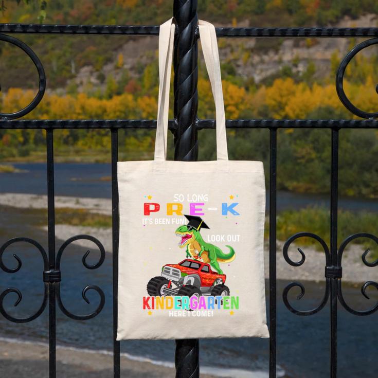 Pre k Graduation 2025 Pre-k Kindergarten Graduate Dinosaur Premium Tri-Blend Canvas Tote Bag