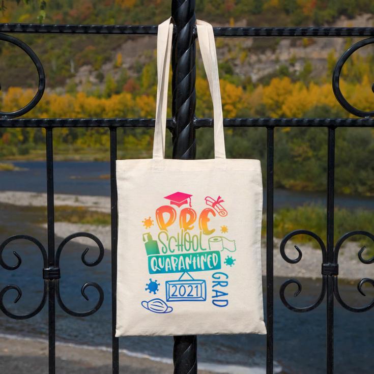 Preschool 2021 Graduate Prek Quarantine Preschool Graduation Canvas Tote Bag
