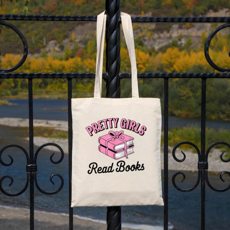 Pretty Girls Read Books Bookworm Book Lover Teacher Canvas Tote Bag