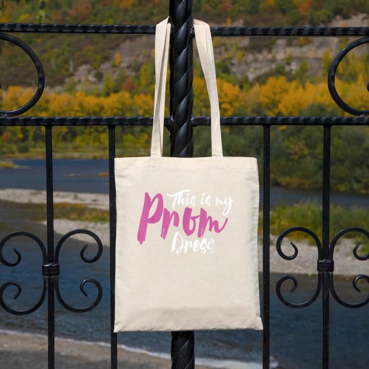 This Is My Prom Dress Shirt Senior Graduation Cute Tee Canvas Tote Bag