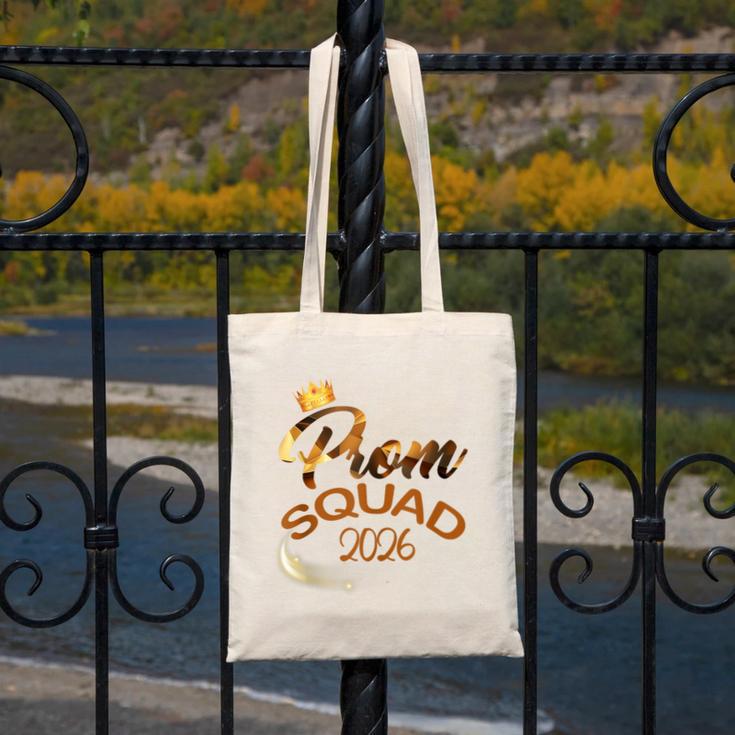 Prom Squad 2026 Cute Senior Class Of 2026 Graduation Party Canvas Tote Bag