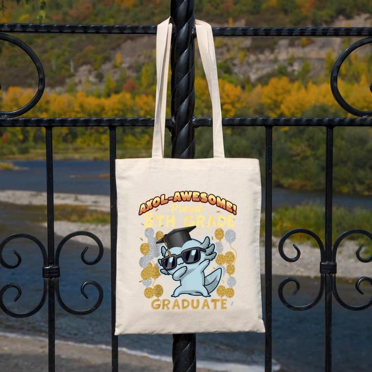 Proud 8th Grade Graduate Axolotl Graduation Eighth Canvas Tote Bag