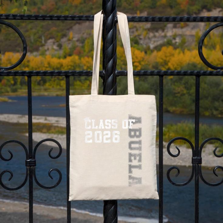 Proud Abuela Of A 2026 Graduate Grad Senior Graduation Canvas Tote Bag