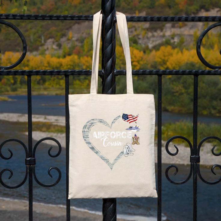 Proud Air Force Cousin Air Force Graduation Cousin USAF Canvas Tote Bag