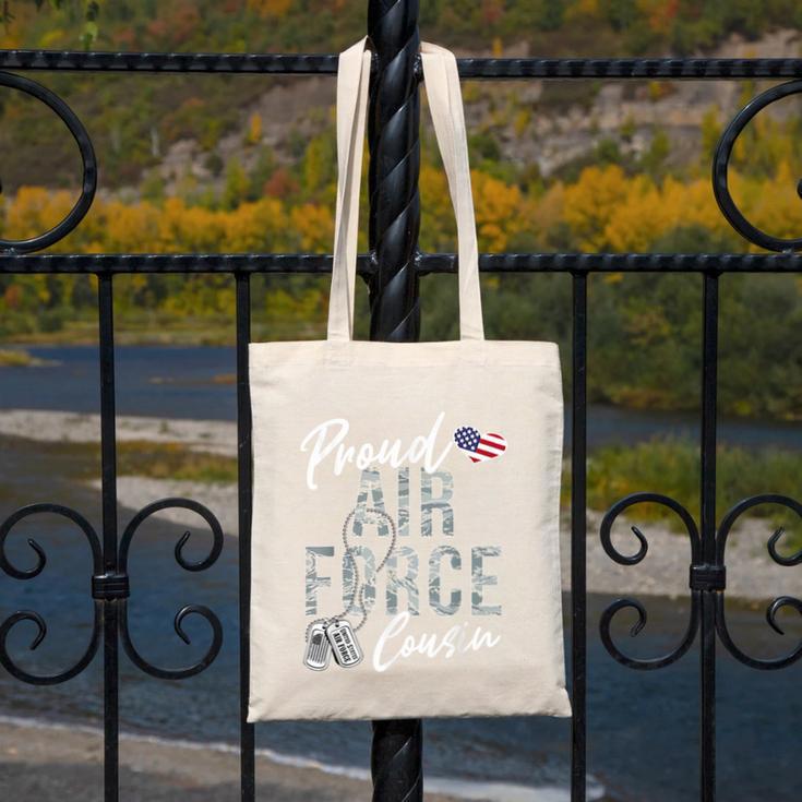 Proud Air Force Cousin US Air Force Graduation Cousin Tee Canvas Tote Bag