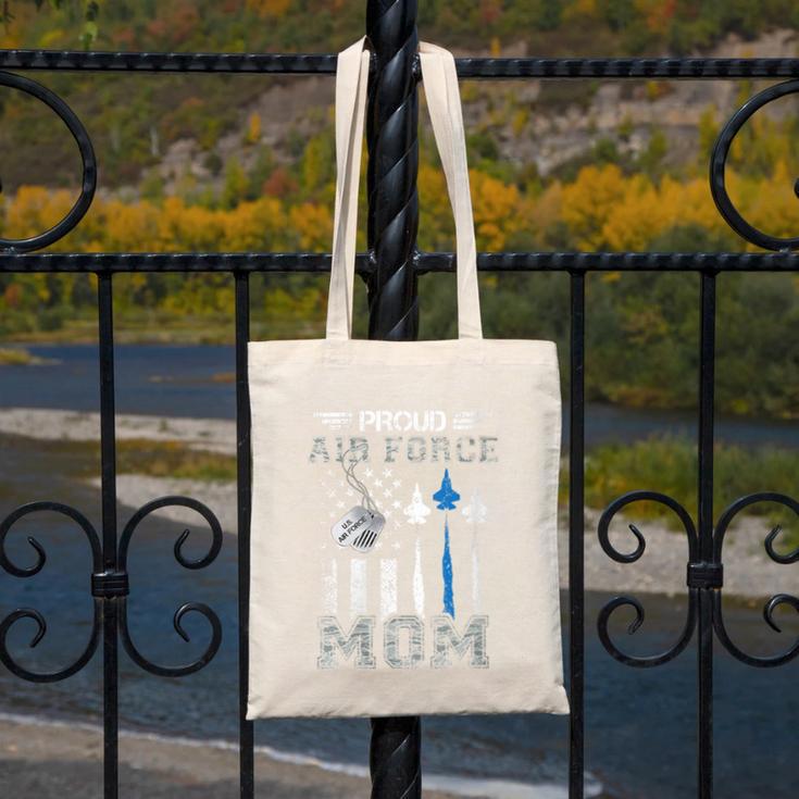 Proud Air Force Mom US Air Force Graduation Mom Canvas Tote Bag