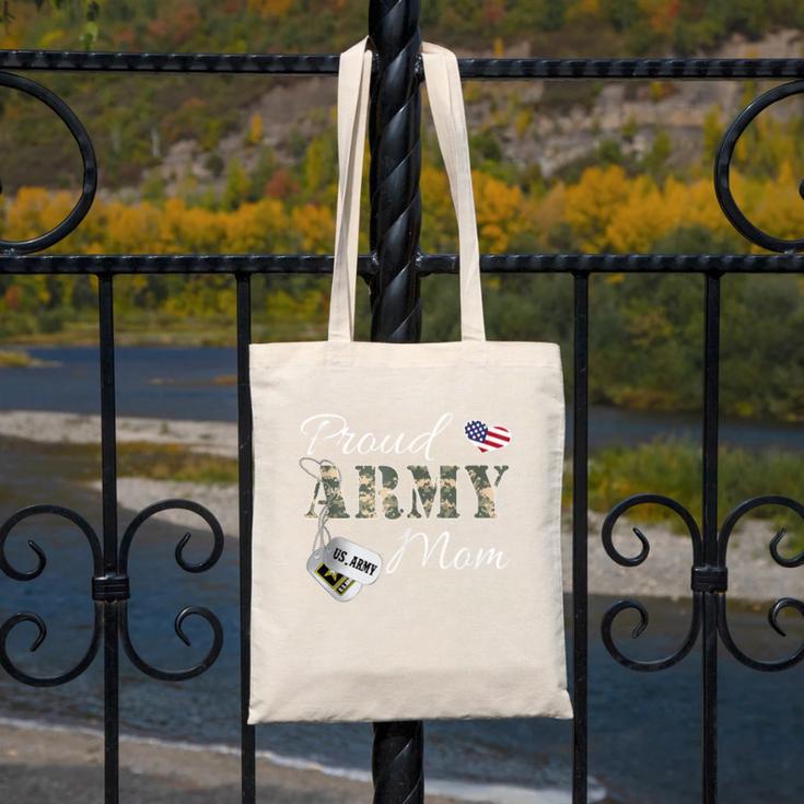 Proud Army Mom Army Graduation Military Mom T-Shirt Canvas Tote Bag