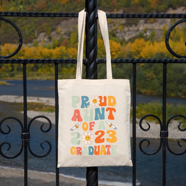 Proud Aunt Of A Class Of 2023 Graduated Graduation Women Canvas Tote Bag