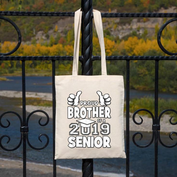Proud Brother Of A 2019 Senior School Graduation Shirt Canvas Tote Bag