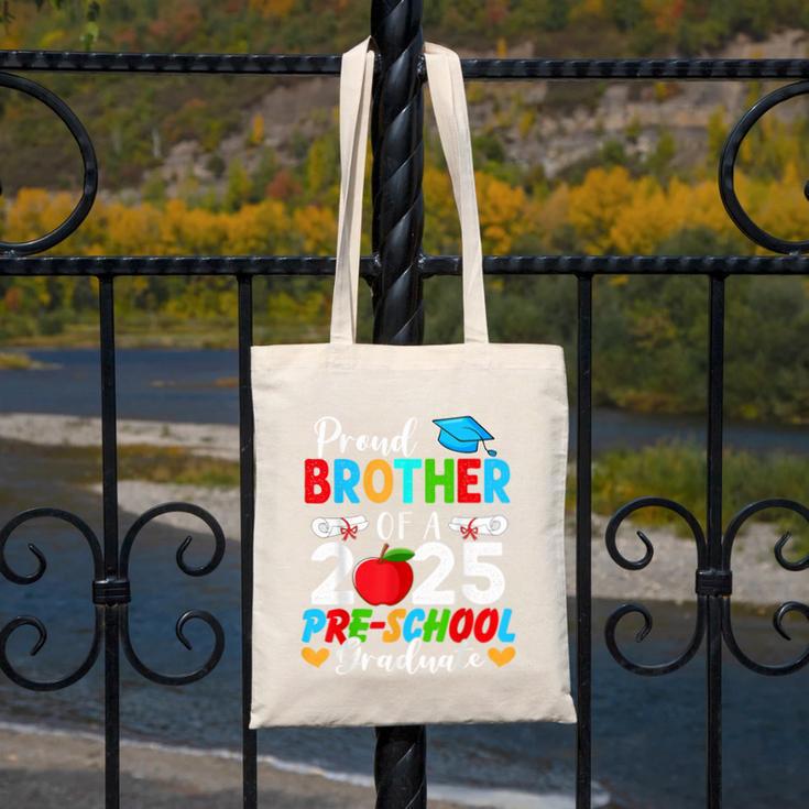 Proud Brother Of a 2025 Preschool Graduate Graduation Canvas Tote Bag