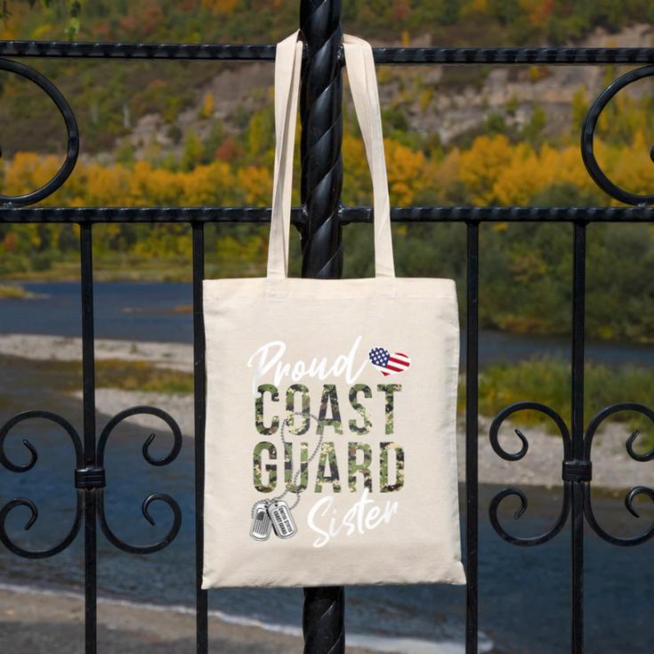 Proud Coast Guard Sister US Coast Guard Graduation Sister Canvas Tote Bag
