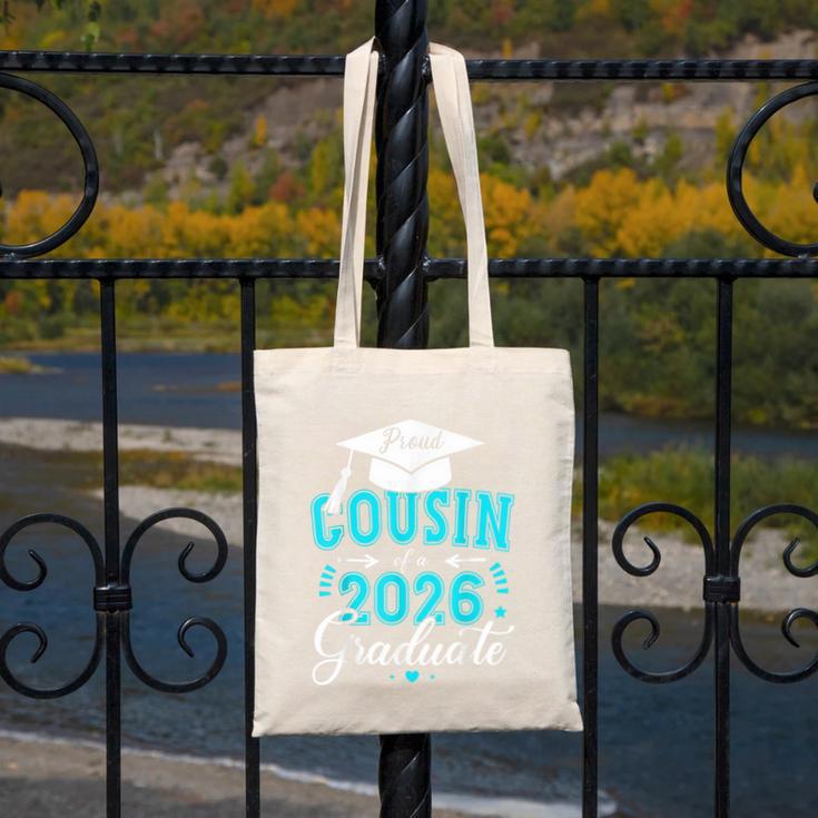 Proud Cousin Of a Class Of 2026 Graduate For Graduation Canvas Tote Bag