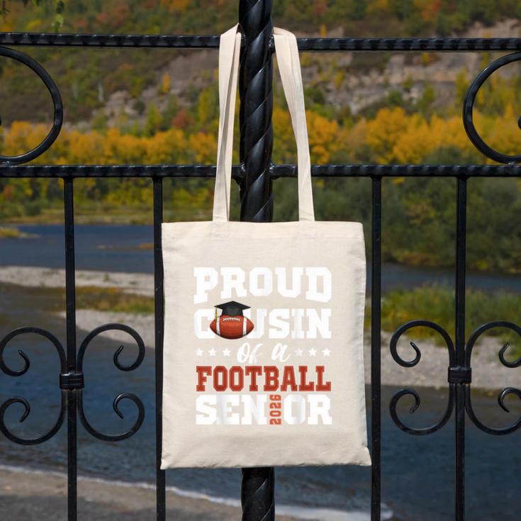 Proud Cousin Of a Football Senior 2026 Graduation Gifts Canvas Tote Bag