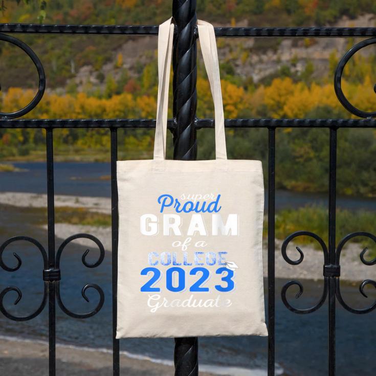 Proud Gram Of 2023 College Graduate Family 23 Graduation Canvas Tote Bag
