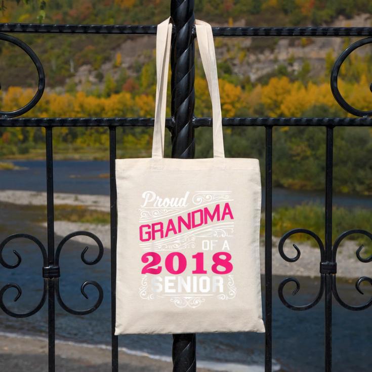 Proud Grandma Of a 2018 Senior Tshirt Graduation Canvas Tote Bag