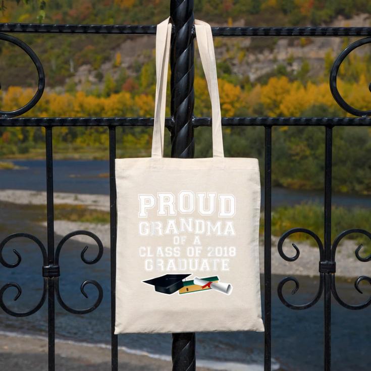 Proud Grandma Graduation Class Of 2018 Graduate Canvas Tote Bag