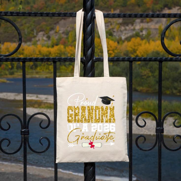 Proud Grandma Of Senior 2026 Graduate Family Graduation 2026 Canvas Tote Bag