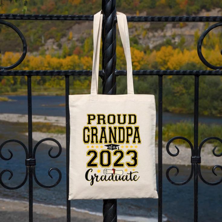 Proud Grandpa Of A 2023 Graduate Graduation Canvas Tote Bag
