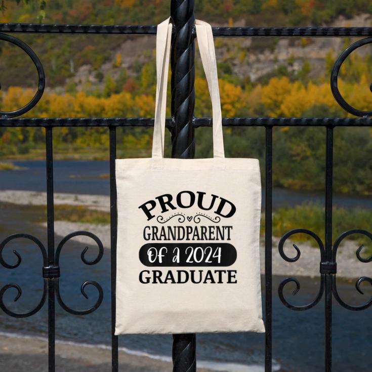 Proud Grandparent Of A Class Of 2024 Graduate Graduation Canvas Tote Bag