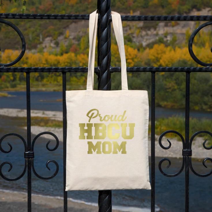 Proud HBCU Mom Graduation College Canvas Tote Bag