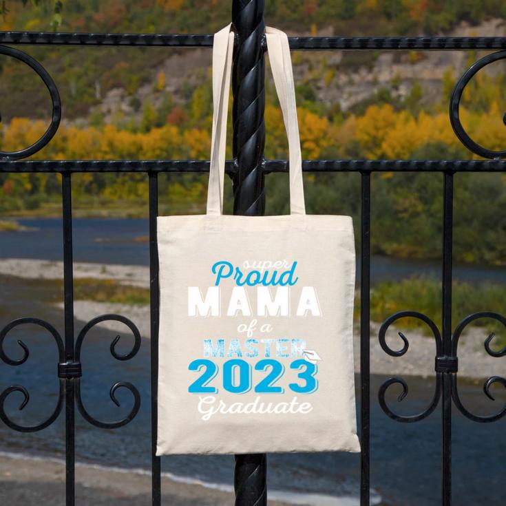 Proud Mama Of 2023 Class Master Graduate Family Graduation Canvas Tote Bag
