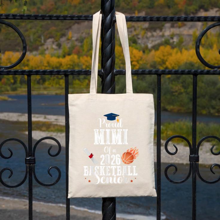 Proud MIMI Of 2026 Basketball Senior Class Graduation Canvas Tote Bag