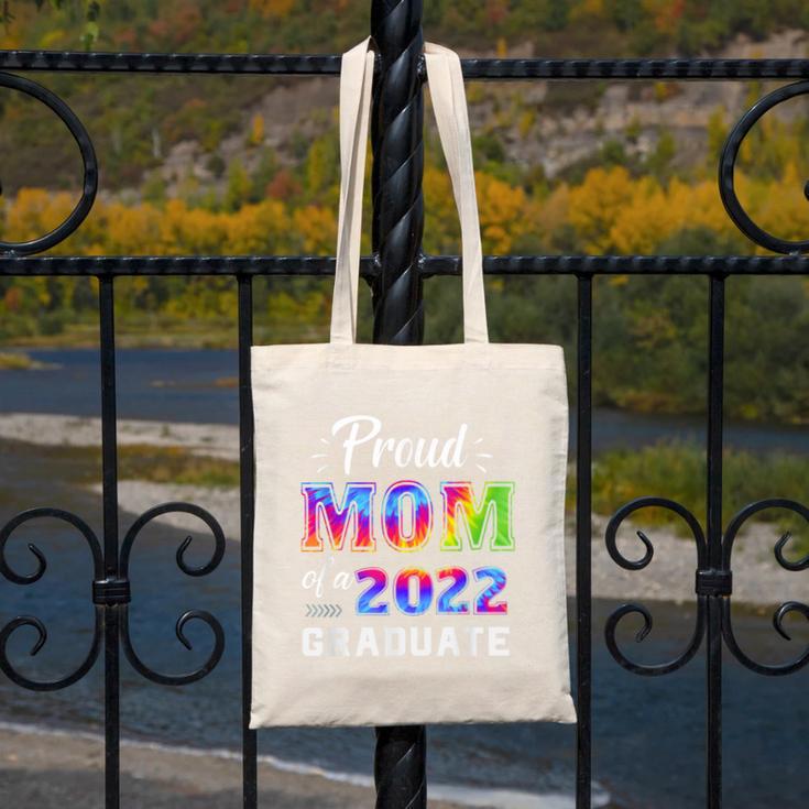 Proud Mom Of a 2022 Graduate Matching Tie Dye Graduation Canvas Tote Bag