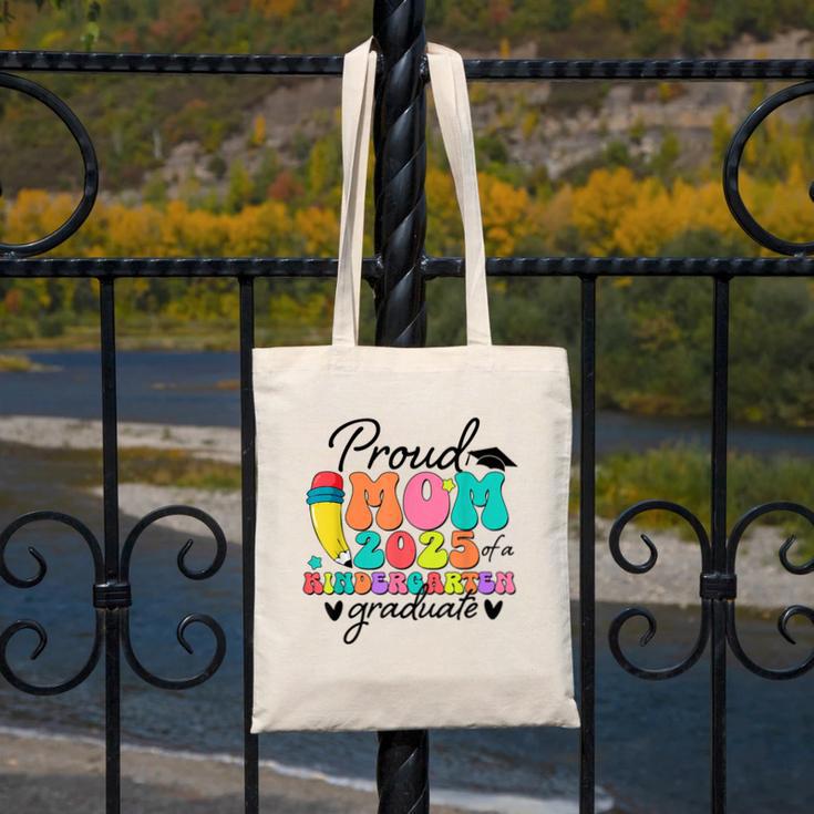 Proud Mom Class Of 2025 Kindergarten Graduate Graduation Canvas Tote Bag