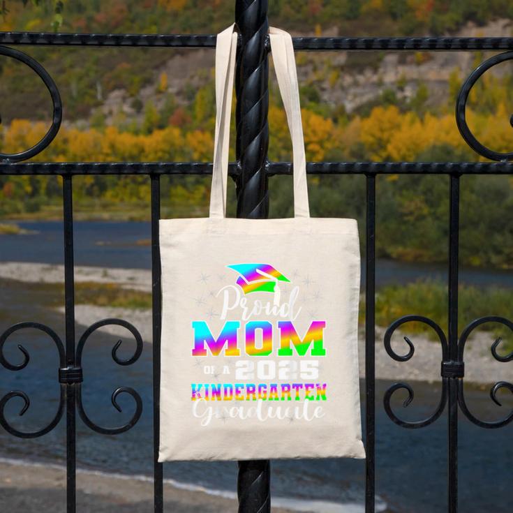 Proud Mom Of Kindergarten Graduate 2025 Graduation Mom Canvas Tote Bag
