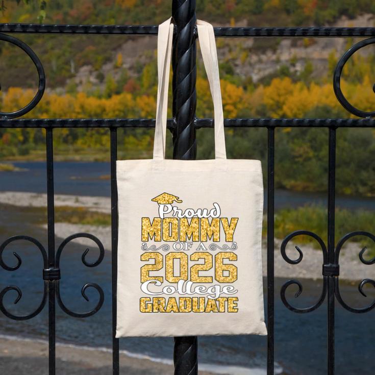 Proud Mommy Of A 2026 College Graduate Shirt Graduation Canvas Tote Bag