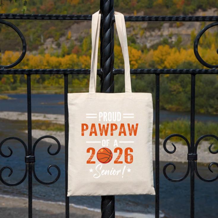 Proud PAW PAW Of 2026 Senior Basketball Student Graduation Canvas Tote Bag