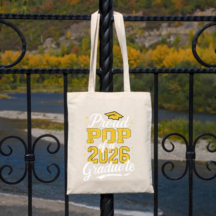 Proud Pop Of A 2026 Graduate Class Of 2026 Graduation Canvas Tote Bag