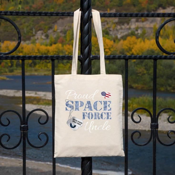 Proud Space Force Uncle Space Force Graduation Tee Canvas Tote Bag