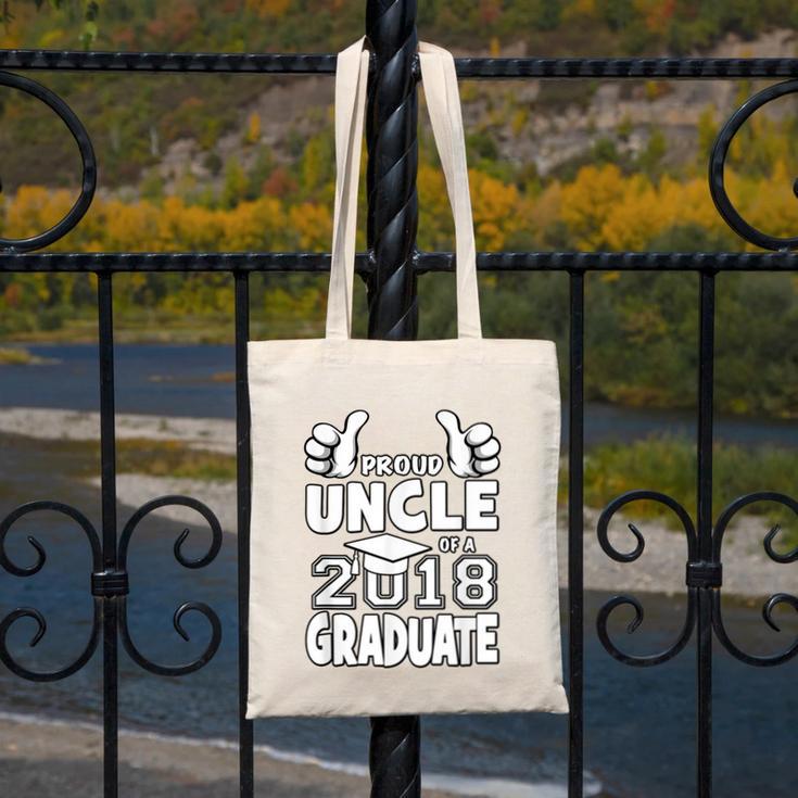 Proud Uncle Of A 2018 Graduate Senior Graduation Shirt Canvas Tote Bag