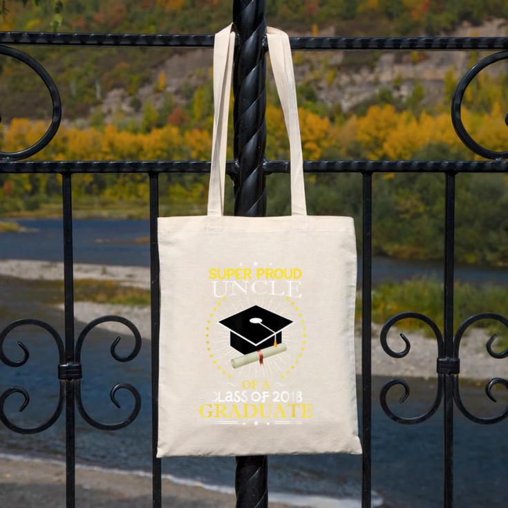 Proud Uncle The Class Of 2018 Graduate Graduation Shirt S2 Canvas Tote Bag